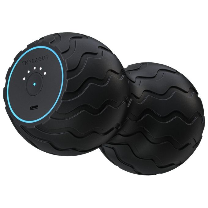 Therabody WAVEDUO-EU Theragun WaveDUO Rullo Vibrante con 5 Livelli di Vibrazione e Design Ergonomico per Schiena Collo e Polpacci colore Nero