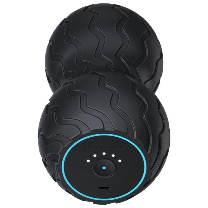 Therabody WAVEDUO-EU Theragun WaveDUO Rullo Vibrante con 5 Livelli di Vibrazione e Design Ergonomico per Schiena Collo e Polpacci colore Nero