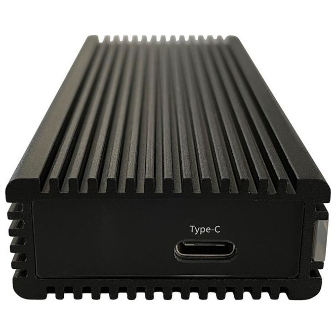 LC-Power LC-M2-C-NVME-2X2 Box Esterno SSD M.2 NVMe USB 3.2 Gen 2x2 fino a 20 Gbit-s in Alluminio colore Nero