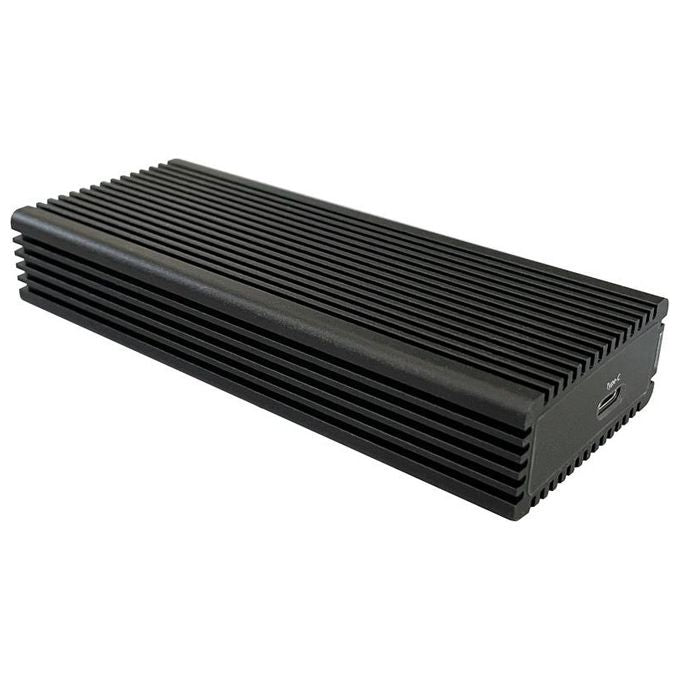 LC-Power LC-M2-C-NVME-2X2 Box Esterno SSD M.2 NVMe USB 3.2 Gen 2x2 fino a 20 Gbit-s in Alluminio colore Nero