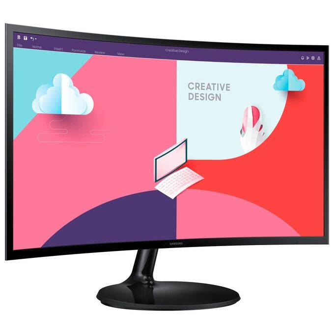 Samsung LS27C364EAUXEN S27C364EAU Monitor PC 27'' Full HD 1920x1080 VA Curvo 1800R 75Hz AMD FreeSync colore Nero