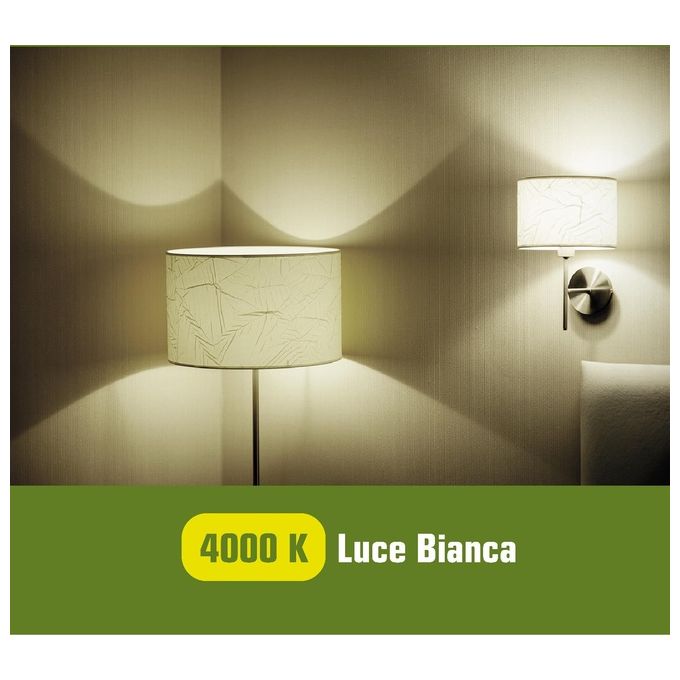 Beghelli 58121 Lampadina LED Forma A E27 7W 1000lm 2700K Bianco Caldo 15000h 3 pezzi colore Bianco