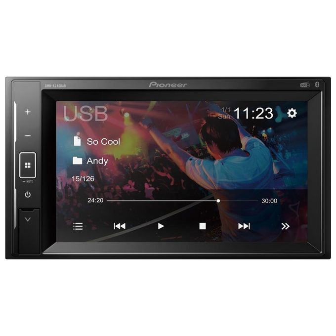 Pioneer DMH-A240DAB Autoradio 2 DIN Touch Screen 6.2'' DAB DAB+ Bluetooth 200W USB Spotify colore Nero