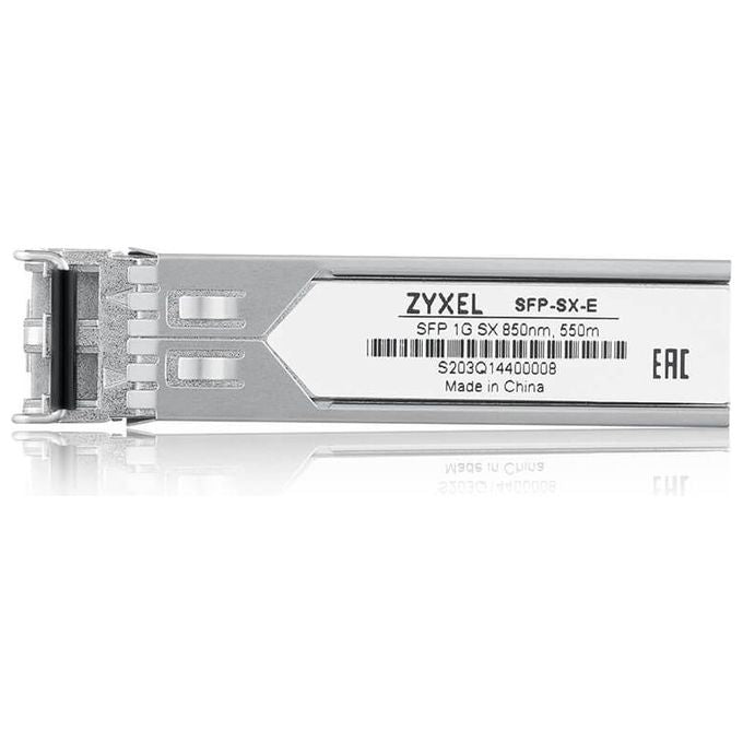 ZYXEL 4718937619214 SFP-SX-E Modulo Ricetrasmettitore Fibra Ottica 1000 Mbit-s 850 nm LC Distanza fino a 550 m colore Acciaio