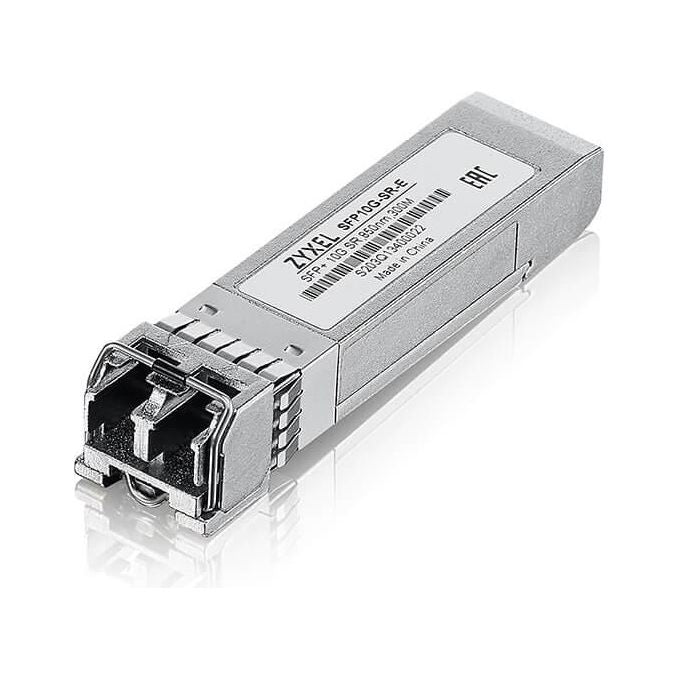 Zyxel SFP10G-SR-E-ZZBD01F Modulo ricetrasmettitore di rete Fibra ottica 10000 Mbit-s SFP+ 850 nm LC 300 m colore Acciaio