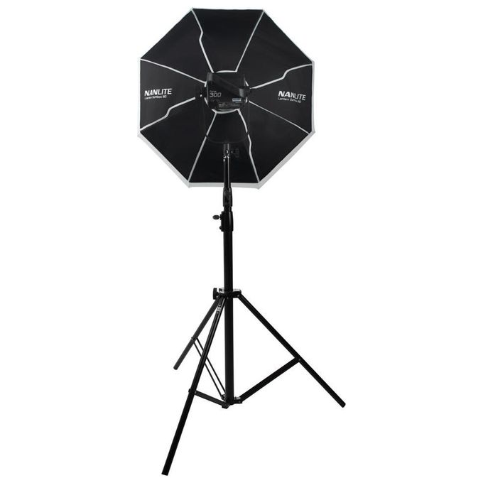 Nanlite LT-80 Lantern 80 Easy-Up Softbox a lanterna per Forza 200 300 500 attacco Bowens diametro 80 cm colore Nero Bianco