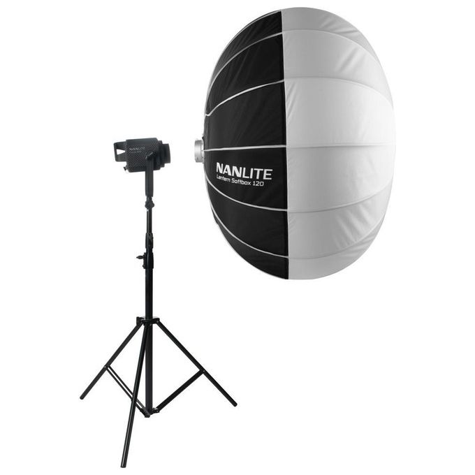 NANLITE 3789 LT-120 Lantern Softbox per luci LED fino a 500 W e teste flash Bowens colore Bianco e Nero
