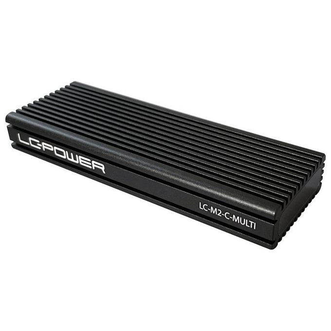 LC-Power LC-M2-C-MULTI Contenitore di Unita' di Archiviazione Box Esterno SSD Nero M.2