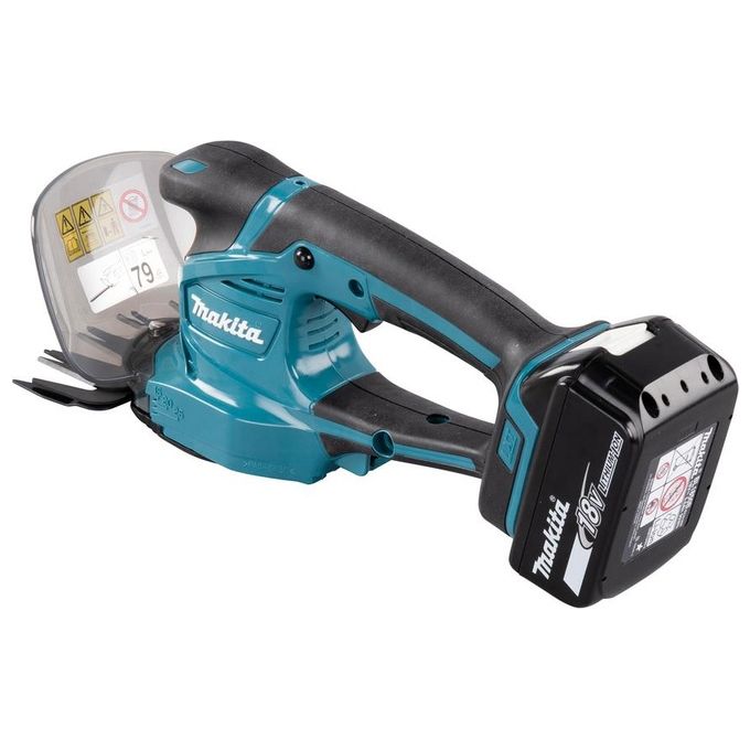 Makita DUM111SYX Cesoie per Erba e Siepi a Batteria 18 V 27 W Lame 200 mm Batteria 1,5 Ah Inclusa colore Nero Blu
