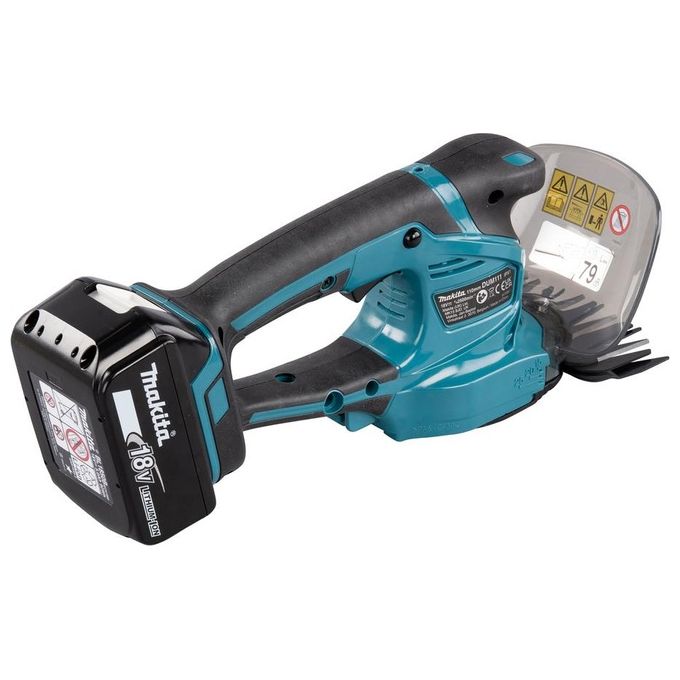 Makita DUM111SYX Cesoie per Erba e Siepi a Batteria 18 V 27 W Lame 200 mm Batteria 1,5 Ah Inclusa colore Nero Blu