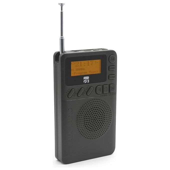 Xtreme 33195 DB-9 Radio Portatile DAB DAB+ FM Bluetooth 5.0 Display LCD MP3 MicroSD colore Nero