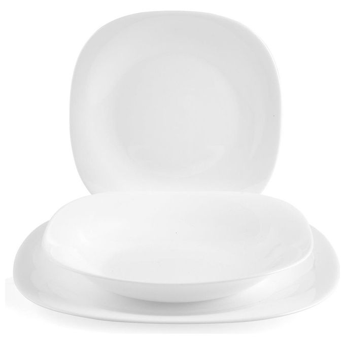 Bormioli - Servizio piatti''Parma'' x 6 persone, Bianco