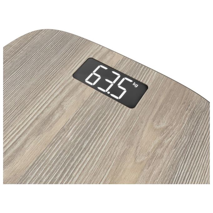 Rowenta BS1600 Bilancia Pesapersone Digitale 160 Kg Precisione 100g Display LCD Retroilluminato Accensione Automatica colore Legno