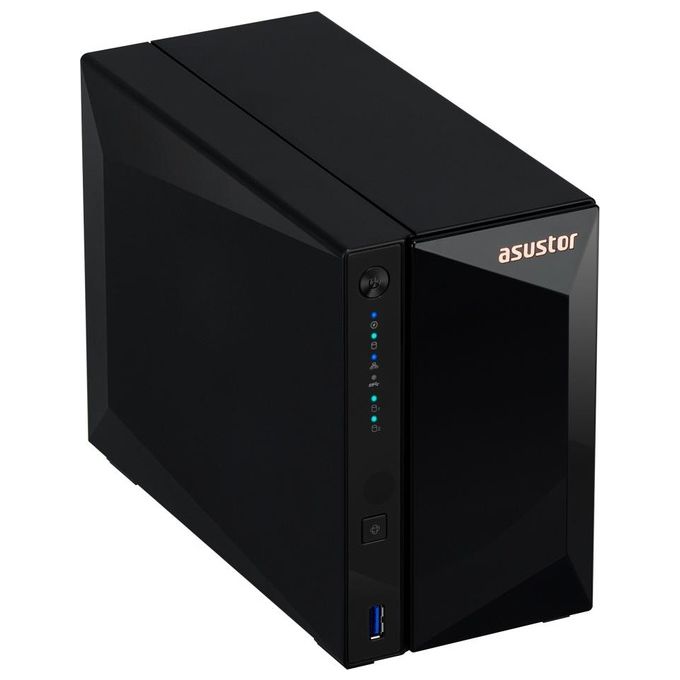 ASUSTOR AS3302T V2 Drivestor 2 Pro Gen2 NAS 2 Baie 2GB DDR4 2.5GbE Realtek RTD1619B colore Nero