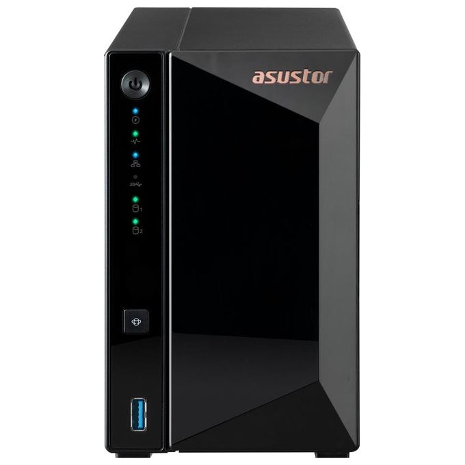 ASUSTOR AS3302T V2 Drivestor 2 Pro Gen2 NAS 2 Baie 2GB DDR4 2.5GbE Realtek RTD1619B colore Nero