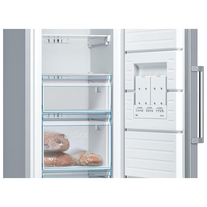 Bosch GSN36VLEP Serie 4 Congelatore Verticale 242 L 186 cm Classe E 39 dB No Frost colore Inox