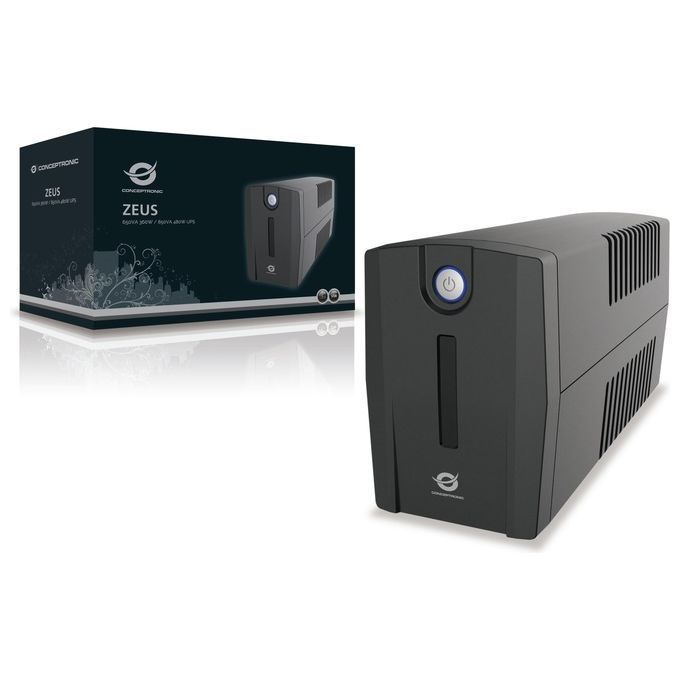 Conceptronic ZEUS02ES Gruppo di Continuita' UPS a Linea Interattiva 850 VA 480W 2 Prese AC