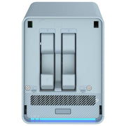 Qnap QMIROPLUS-201W Router Wi-Fi Mesh Tri-Band AC2200 NAS SD-WAN 2.5GbE Intel Celeron J4125 4 GB DDR4 2 Bay SSD HDD colore Blu