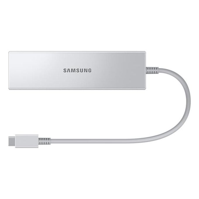 Samsung EE-P5400 Adattatore Multiporta USB-C HDMI USB 3.2 RJ-45 Gigabit Ethernet 4K Ultra HD 5000 Mbit-s colore Argento