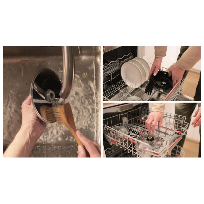 Bosch MUZS68VL Set di attacchi per miscelare e lavorare prodotti alimentari con 5 dischi in acciaio inox colore Nero Trasparente
