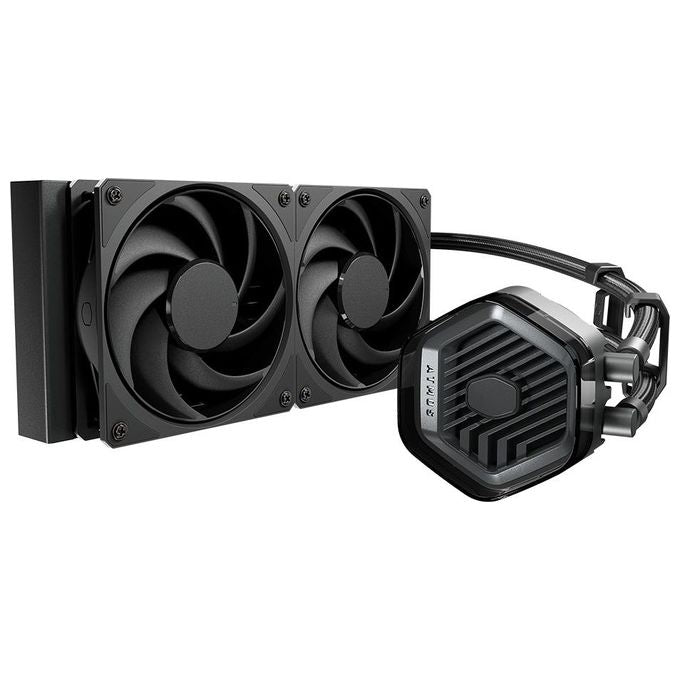 Cooler Master MLX-D24M-A24PK-R1 MasterLiquid ATMOS Stealth Series Kit di raffreddamento a liquido 12 cm 2 ventole LGA1700 AM5 colore Nero