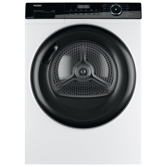 Haier HD90-A2939 I-Pro Series 3 Asciugatrice Pompa di Calore 9 Kg Classe A++ Sensore Umidita' 65 dB (85x59,5x66,5 cm) colore Bianco
