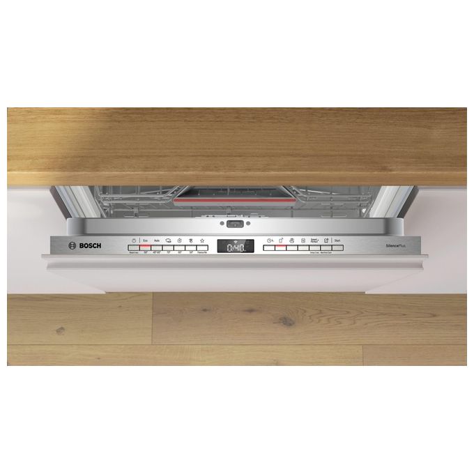 Bosch SMV4ECX21E Serie 4 Lavastoviglie Incasso Scomparsa Totale 14 coperti Classe B 42 dB EfficientDry Home Connect (82x60x55 cm) colore Inox