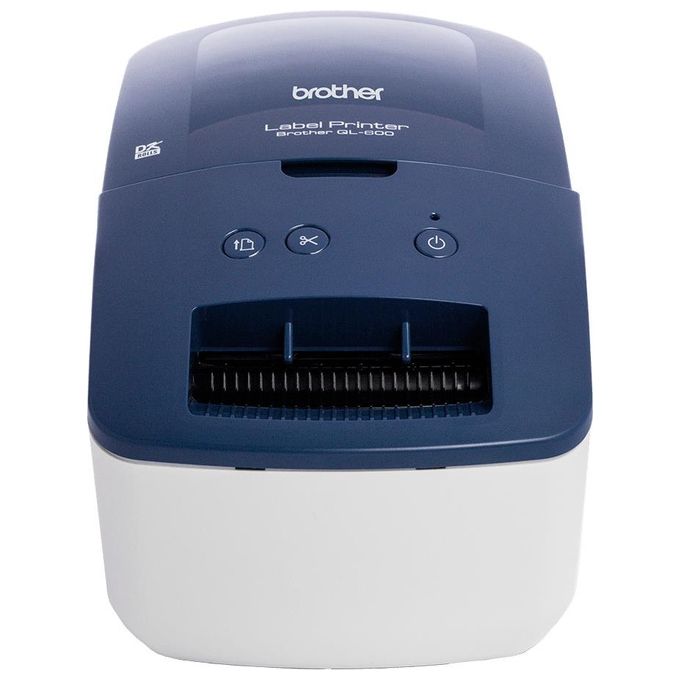Brother QL-600B Stampante per Etichette Termica Diretta 300x600 dpi USB 62 mm colore Blu