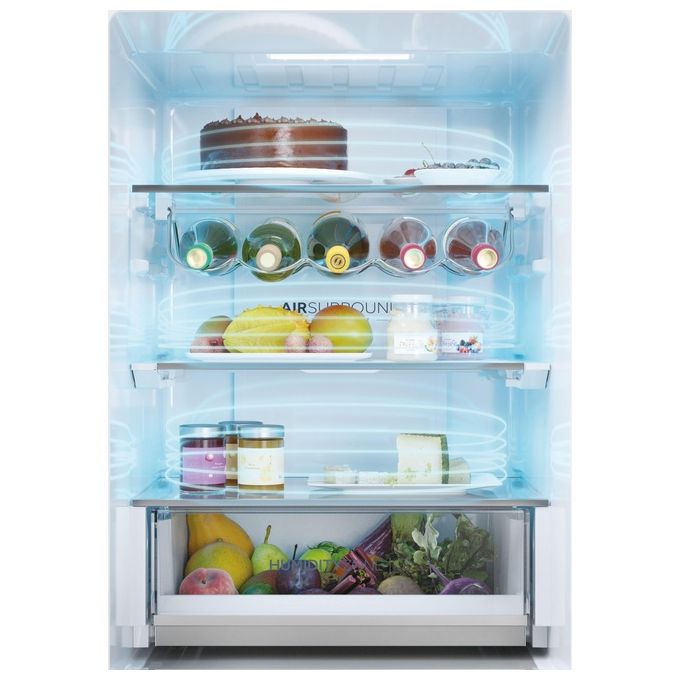 Haier HDPW5618DNPW Serie 5 Pro Frigorifero Combinato 352 L 185 cm Classe D 35 dB No Frost Wi-Fi colore Bianco