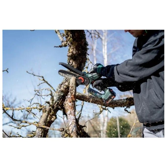 Metabo MS 18 LTX 15 Sega a Batteria 18 V guida 15 cm velocita' catena 5 m-s colore Nero Verde Rosso