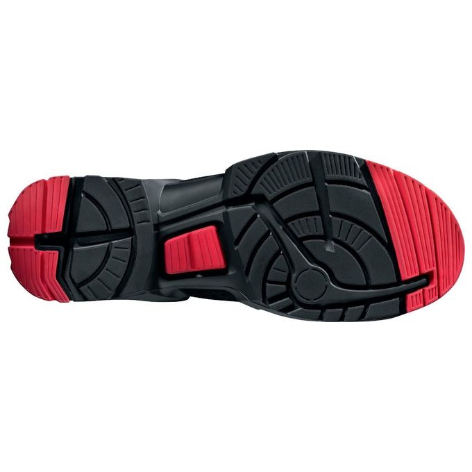 Uvex 8517242 1 Support Scarpe di Sicurezza S3 SRC ESD Puntale Composite Tomaia Microvelluto Suola Poliuretano colore Rosso Nero