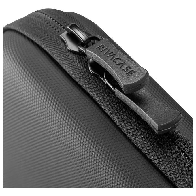 Rivacase 5130 Custodia Rigida Antishock per MacBook Air 15 e Laptop 14'' Idrorepellente Tracolla Rimovibile colore Nero