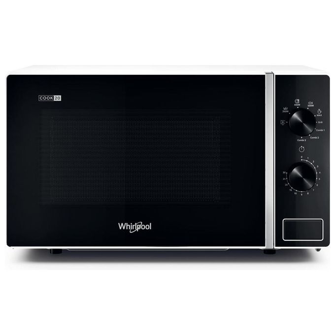 Whirlpool MWP 103 W Cook20 Forno a Microonde con Grill 20 L 700 W Grill al Quarzo 1000 W Controllo Manopola colore Bianco