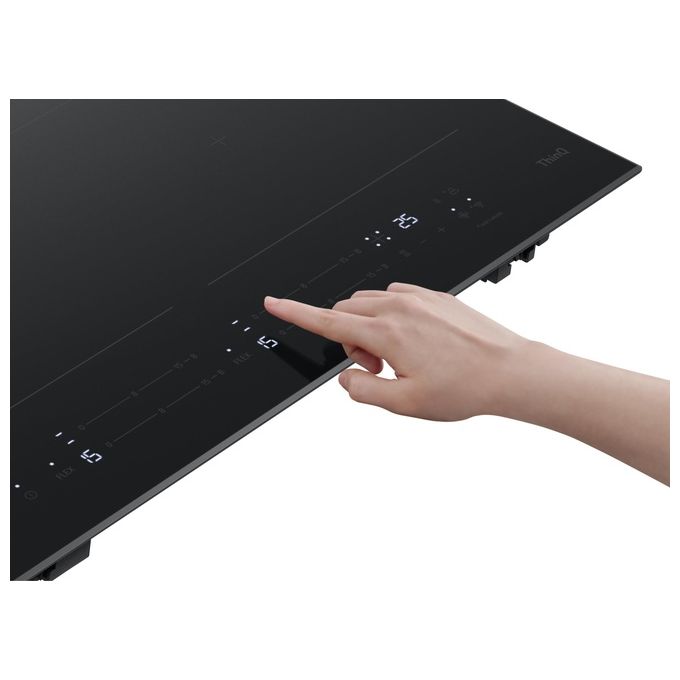 LG CBIZ2437B Piano cottura induzione 60 cm 4 Zone 2 Zone Flex 7400 W 15 Livelli Boost Wi-Fi Vetroceramica Schott colore Nero