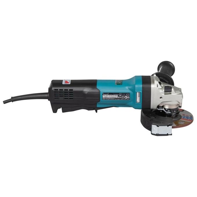 Makita GA5093X01 Smerigliatrice angolare 125 mm 1900 W Velocita' Regolabile 2800-11500 rpm Sistema SJS II Soft Start colore Nero