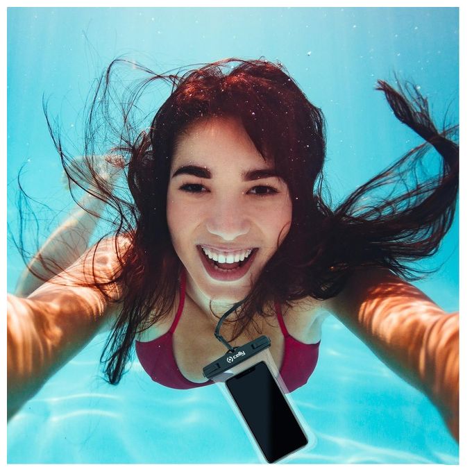 Celly SplashBag per Smartphone fino a 7'' Nero