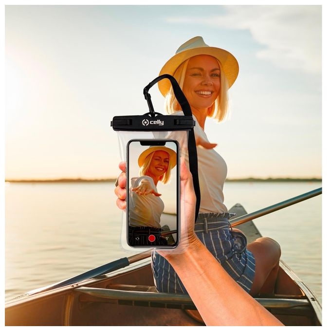 Celly SplashBag per Smartphone fino a 7'' Nero