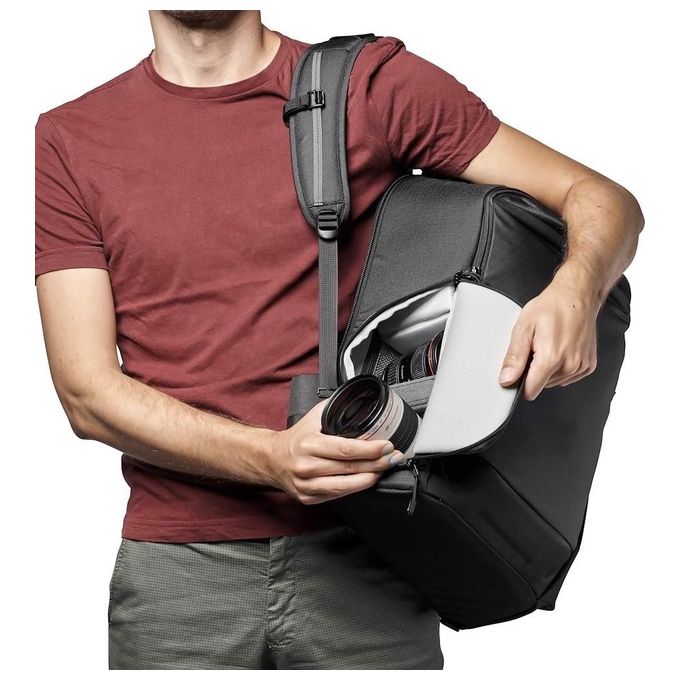 Lowepro LP37352-PWW Flipside BP 400 AW III Zaino Fotografico Mirrorless DSLR 20L Accesso Posteriore Laterale Laptop 15'' Tablet 10'' colore Nero