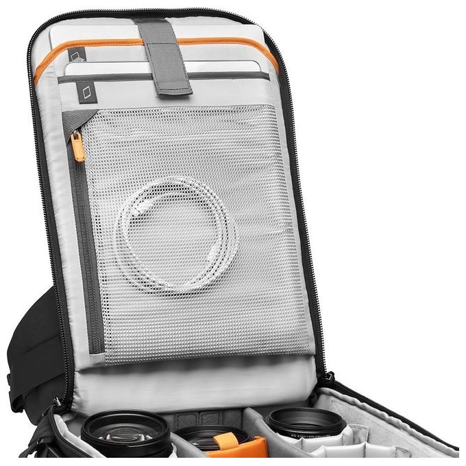Lowepro LP37352-PWW Flipside BP 400 AW III Zaino Fotografico Mirrorless DSLR 20L Accesso Posteriore Laterale Laptop 15'' Tablet 10'' colore Nero