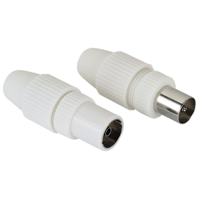 Hama Coax Set Plug-Socket Can Be Clamped