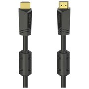Hama 00205009 Cavo HDMI High Speed con Ethernet 4K Ultra HD 18 Gbit-s 600 MHz connettori dorati nucleo ferrite 10 m colore Nero