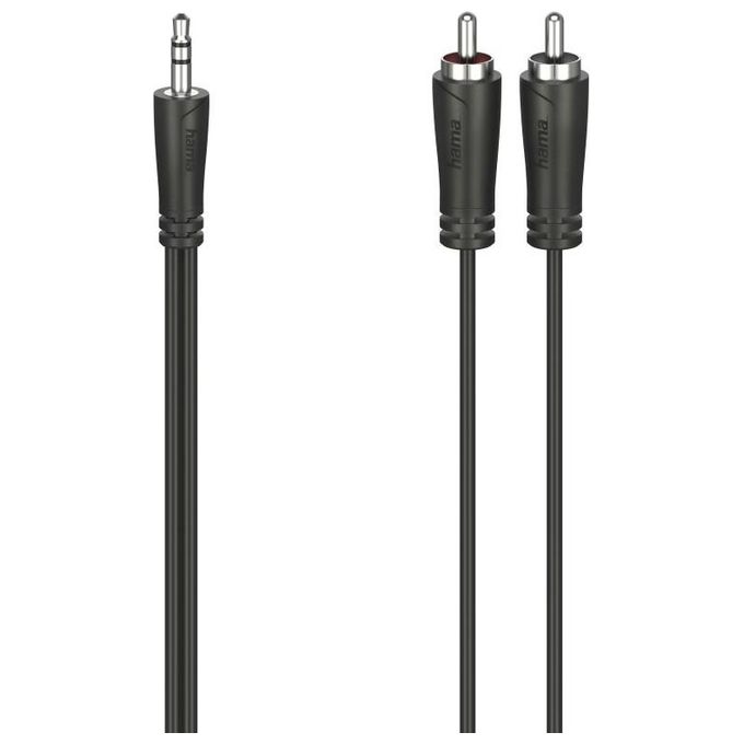 Hama Cavo 2 RCA M-Jack 3.5 mm M 15mt Nero