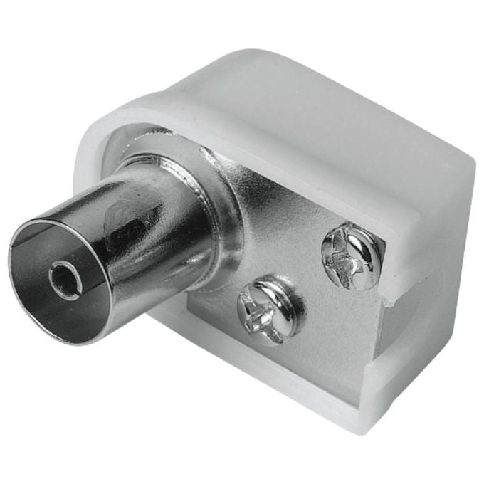 Hama Spina Antenna Angolare F 6mm 75 Ohms Avvitabile