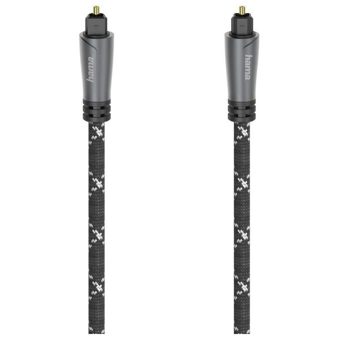 Hama 00205139 Cavo Audio in Fibra Ottica Toslink ODT connettori placcati oro 1,5 m colore Nero