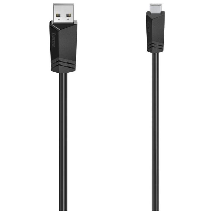Hama Cavo Usb A 2.0-Mini Usb B 2.0 0.75mt Nero