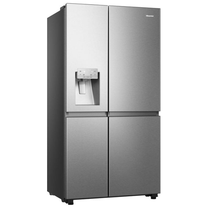 Hisense RS818N4TIE Frigorifero Side by Side 632 L 179 cm Classe E 38 dB Total No Frost WiFi Dispenser Acqua e Ghiaccio colore Acciaio Inox