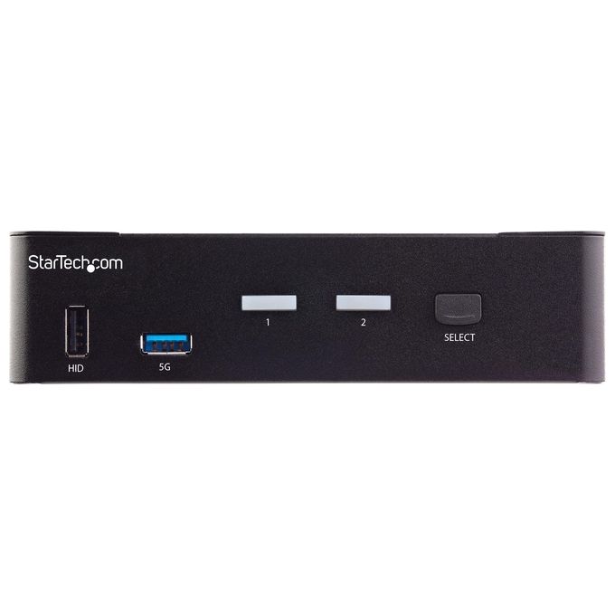 StarTech.com SV231HU34K6 Switch KVM HDMI a 2 porte con Hub USB 3.0 e Audio 4K 60Hz HDR HDCP 2.2 colore Nero