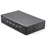 StarTech.com SV431HU34K6 Switch KVM HDMI a 4 porte con Hub USB 3.0 2 porte 5Gbps 4x USB 2.0 HDMI 2.0 4K 60Hz 3840x2160 Pixel Audio 7.1 Nero