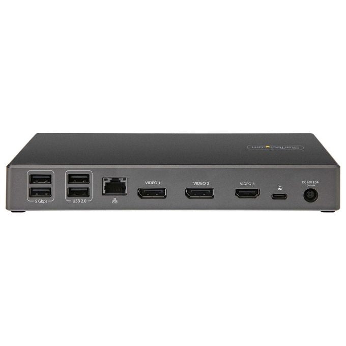 StarTech DK31C2DHSPDUE Docking Station USB-C Triplo Monitor 4K 100W Power Delivery 2x DisplayPort 1.4 HDMI 2.0 6x USB colore Nero