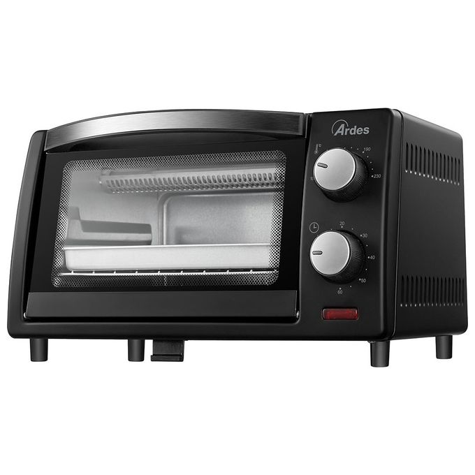Ardes AR6211B Gustavo Dark Fornetto Elettrico 10 L 800 W Termostato 100-230°C Timer 60 min colore Nero